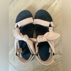 Loeffler Randall Maisie Linen & Cotton Sport Sandals 6.5